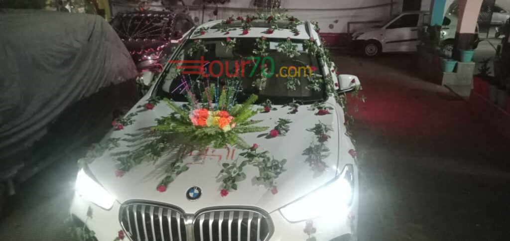 My Grand Entry with new BMW X1 in Patna on My Wedding Day