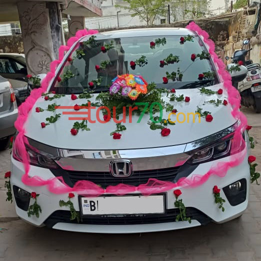 Divya Raj booked new Honda City on rent in Mokama for wedding