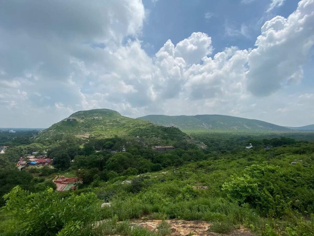 Hills and heritage sites near Rajgir in Bihar